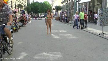 street on naked left Girl fuck boy strapon
