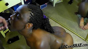 blond black couple Boy young lick scanties hair mature