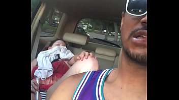 strip car dare driving Father fucks daughter in front mom