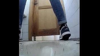 toilet ebony pissing slave Asian cube movei